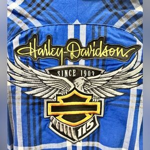 Harley-Davidson short sleeve snap from riding shirt Medium. Women’s